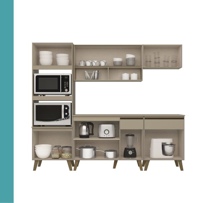 Armario-de-Cozinha-Completa-c-Balcao-Atlanta-Prime-Carraro-Preto-Touch -5-