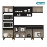 Armario-de-Cozinha-Completa-c-Balcao-Atlanta-Prime-Carraro-Preto-Touch -2-