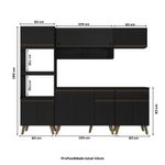 Armario-de-Cozinha-Completa-c-Balcao-Atlanta-Prime-Carraro-Preto-Touch -4-