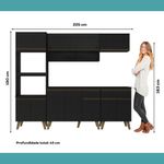 Armario-de-Cozinha-Completa-c-Balcao-Atlanta-Prime-Carraro-Preto-Touch -6-
