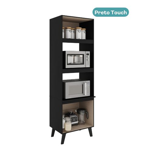 Torre Quente 2 Fornos Atlanta Carraro Preto Touch