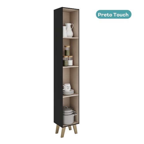 Paneleiro 2 Portas Atlanta Carraro Preto Touch
