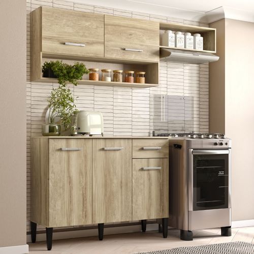 Armário de Cozinha Compacta Arizona Tiny Carraro Carvalho
