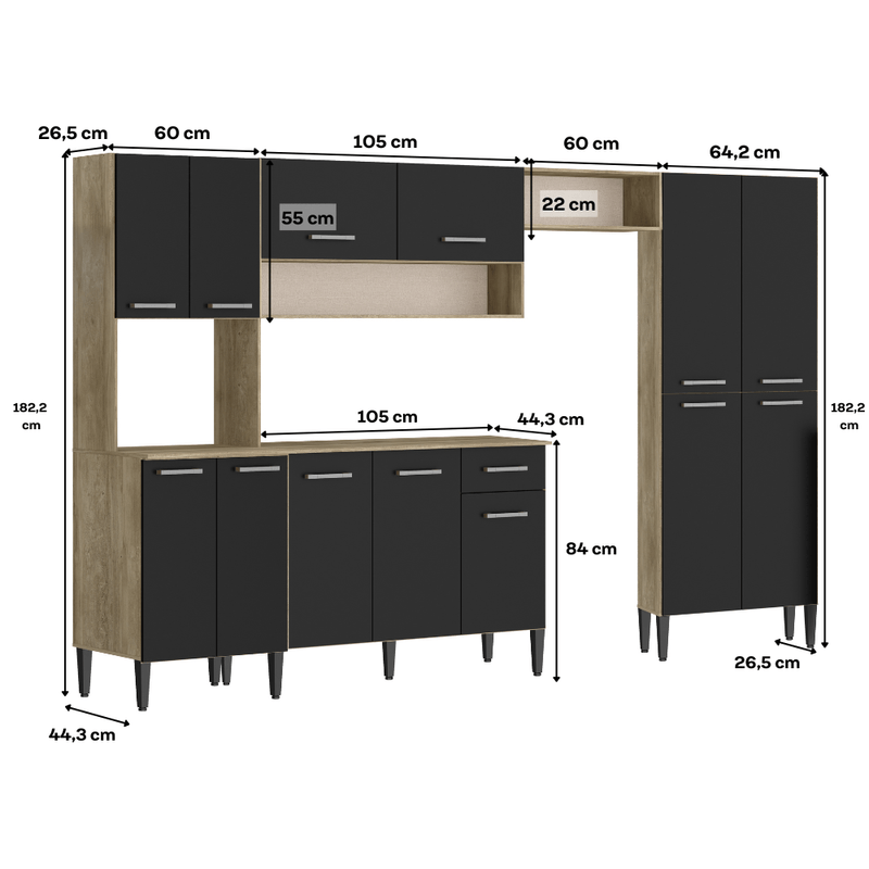 Armario-de-Cozinha-Compacta-Completa-Arizona-Plus-Carraro-Carvalho-com-Preto-04