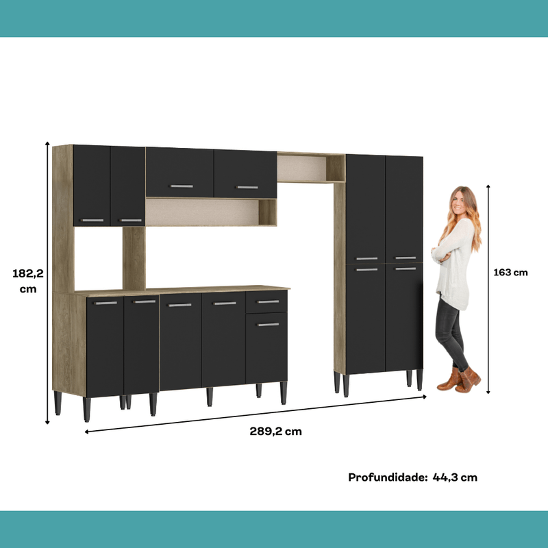Armario-de-Cozinha-Compacta-Completa-Arizona-Plus-Carraro-Carvalho-com-Preto-06
