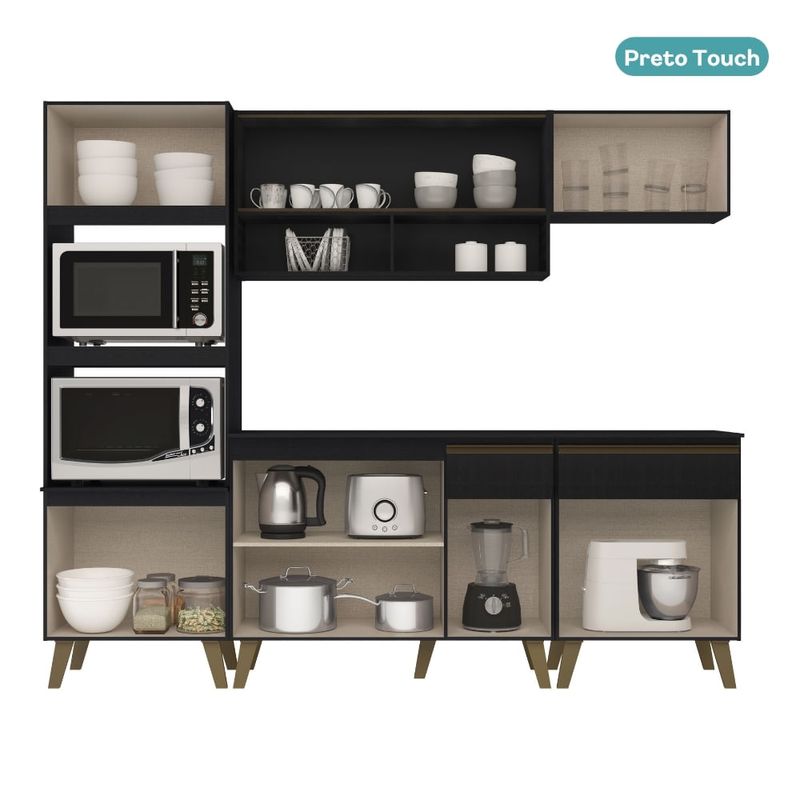 Armario-de-Cozinha-Completa-c-Balcao-Atlanta-Prime-Carraro-Preto-Touch--2-
