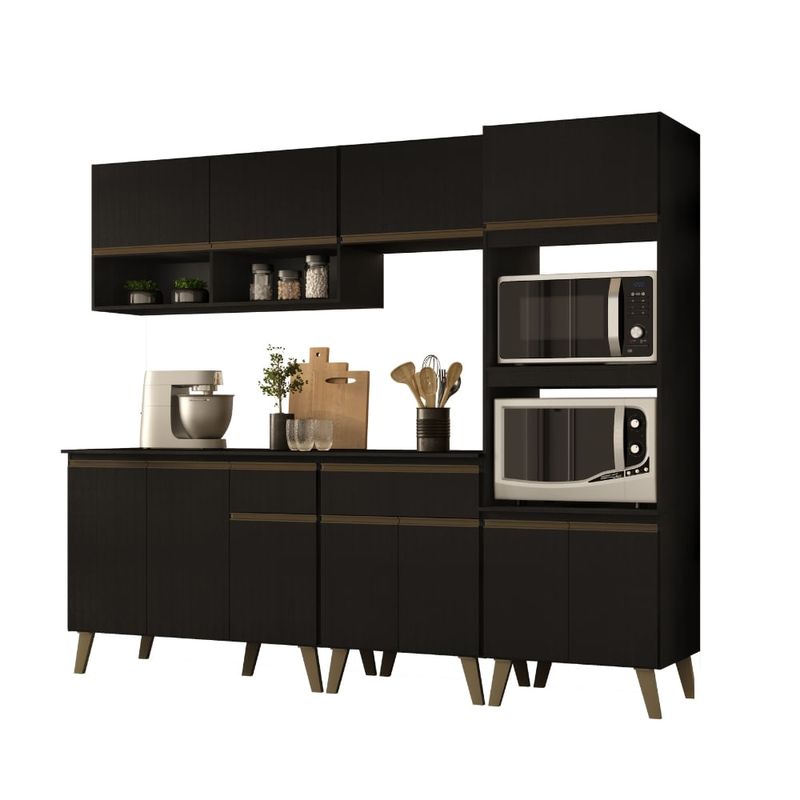 Armario-de-Cozinha-Completa-c-Balcao-Atlanta-Studio-Carraro-Preto-Touch-01ML