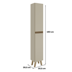 Paneleiro-2-Portas-3-Prateleiras-Atlanta-Carraro-Amendoa-03
