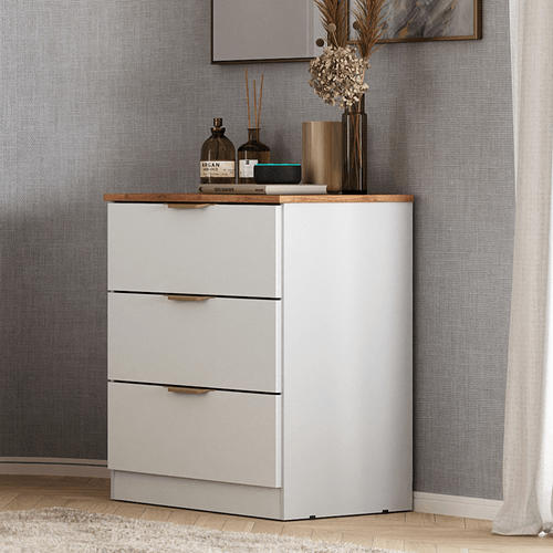 Cômoda Milan 3 Gavetas Carraro Branco