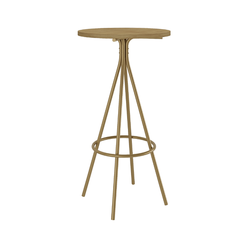 Mesa Bistrô 2 Lugares Redonda 0,59m 1575 Carraro Dourada