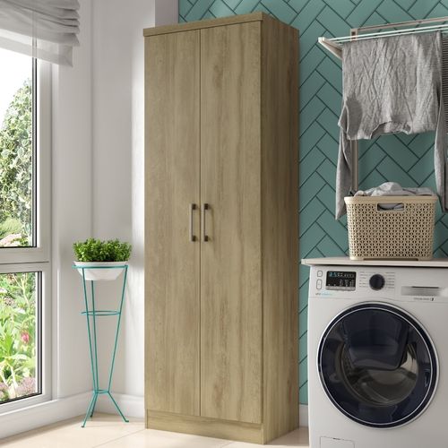 Armário Lavanderia 2 Portas Noce