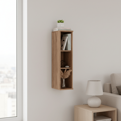 Nicho Aéreo Nogal 20cm Sala de Estar Carraro