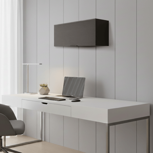 Armário Aéreo Escritório 1 Porta Miami Carraro Preto Touch