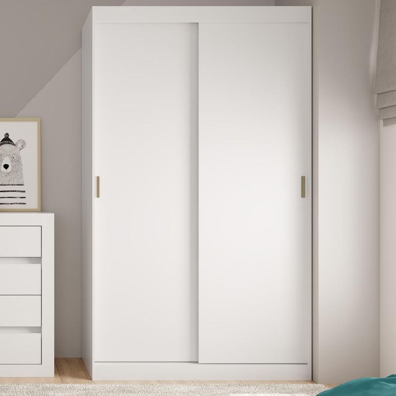 Guarda Roupa Infantil 2 Portas 2 Gav Branco Carraro Noah-1769012548421