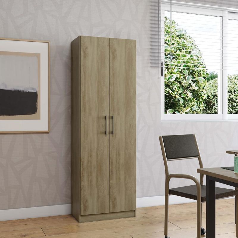 Armário Utilitário Escritório 2 Portas Noce Carraro-1769188666127