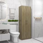 Armário Utilitário Banheiro 2 Portas Noce Carraro-1769188910011