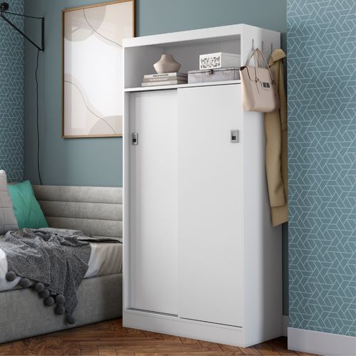 Armário Utilitário Sapateira 2 Portas Branco Carraro