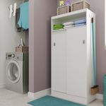 Armário Utilitário Organizador 2 Portas Branco Carraro-1769190307721