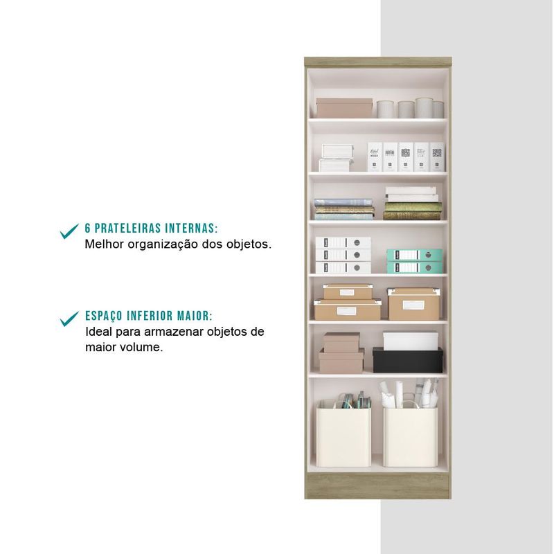 Armário Escritório 2 Portas Noce-1769193193026